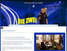 Tablet Screenshot of diezwei-fahrschule.de